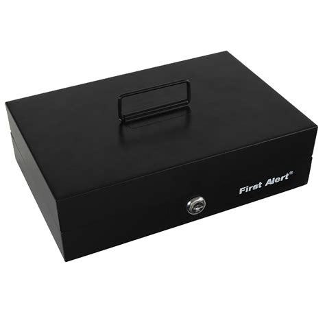 First Alert® Steel Cash Box With Money Tray 